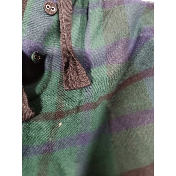 Womens Perfectly Cozy Flannel Plaid Pajama Pants Stars Above Green S - Picture 3 of 6